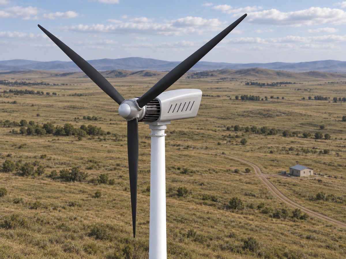 MARSTON POWER 50 kW electric yaw wind turbine for a remote power project